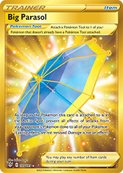 Big Parasol Darkness Ablaze Pokemon Card