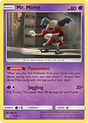 Mr. Mime Detective Pikachu Card List