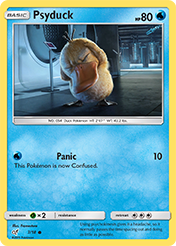 Psyduck Detective Pikachu Pokemon Card