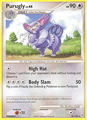 Purugly Diamond & Pearl Pokemon Card