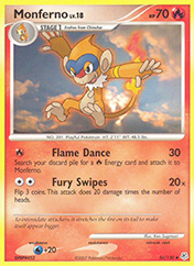 Monferno Diamond & Pearl Pokemon Card