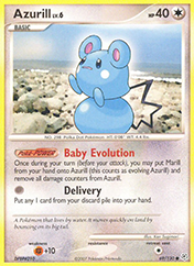 Azurill Diamond & Pearl Pokemon Card