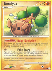 Bonsly Diamond & Pearl Pokemon Card