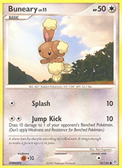 Buneary Diamond & Pearl Pokemon Card