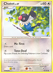 Chatot Diamond & Pearl Pokemon Card