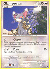 Glameow Diamond & Pearl Pokemon Card