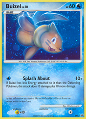 Buizel DP Black Star Promos Card List