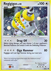Regigigas DP Black Star Promos Pokemon Card
