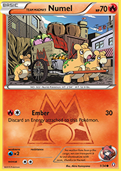 Team Magma's Numel Double Crisis Pokemon Card