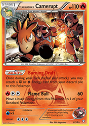 Team Magma's Camerupt Double Crisis Pokemon Card