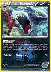 Team Aqua's Sharpedo Double Crisis Pokemon Card