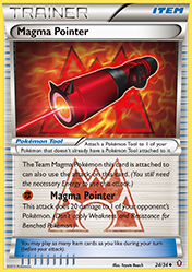 Magma Pointer Double Crisis Pokemon Card