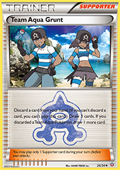 Team Aqua Grunt Double Crisis Pokemon Card