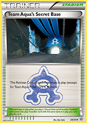 Team Aqua's Secret Base Double Crisis Pokemon Card