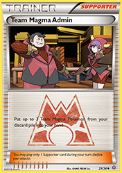 Team Magma Admin Double Crisis Pokemon Card