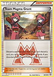 Team Magma Grunt Double Crisis Pokemon Card