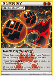 Double Magma Energy Double Crisis Pokemon Card