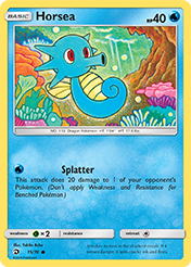 Horsea Dragon Majesty Pokemon Card