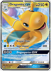 Dragonite-GX Dragon Majesty Pokemon Card