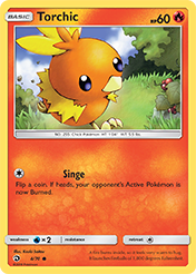 Torchic Dragon Majesty Pokemon Card