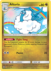 Altaria Dragon Majesty Pokemon Card