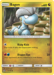Bagon Dragon Majesty Pokemon Card