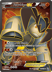 Terrakion-EX Dragons Exalted Pokemon Card
