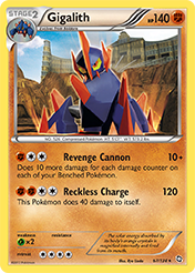 Gigalith Dragons Exalted Pokemon Card
