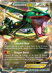 Rayquaza-EX Dragons Exalted Pokemon Card