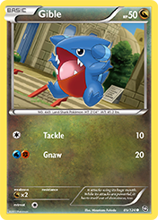 Gible Dragons Exalted Pokemon Card