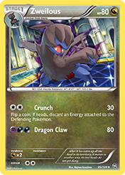 Zweilous Dragons Exalted Pokemon Card