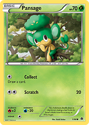 Pansage Emerging Powers Pokemon Card