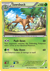 Sawsbuck Emerging Powers Pokemon Card