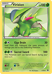 Virizion Emerging Powers Card List