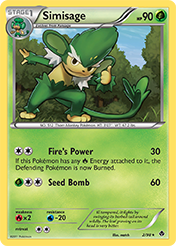 Simisage Emerging Powers Pokemon Card