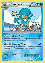 Simipour Emerging Powers Pokemon Card
