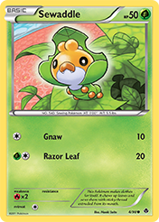 Sewaddle Emerging Powers Pokemon Card