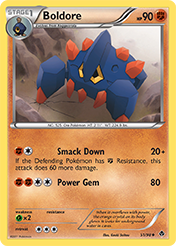 Boldore Emerging Powers Pokemon Card