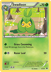 Swadloon Emerging Powers Pokemon Card