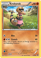 Krokorok Emerging Powers Pokemon Card