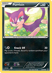 Purrloin Emerging Powers Pokemon Card