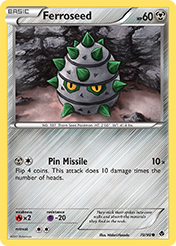 Ferroseed Emerging Powers Pokemon Card