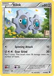 Klink Emerging Powers Pokemon Card