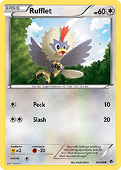 Rufflet Emerging Powers Pokemon Card
