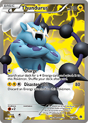 Thundurus Emerging Powers Pokemon Card