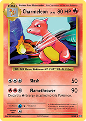 Charmeleon Evolutions Card List