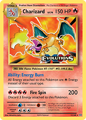 Charizard Evolutions Card List