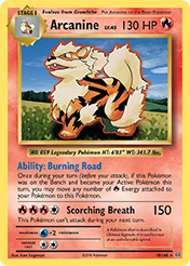 Arcanine Evolutions Pokemon Card