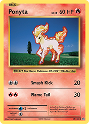 Ponyta Evolutions Pokemon Card