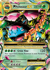 M Venusaur-EX Evolutions Pokemon Card